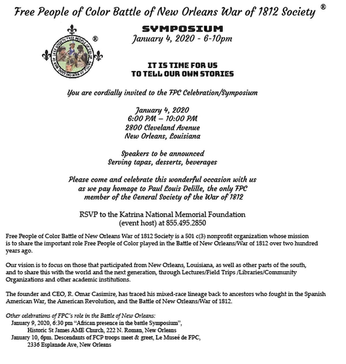 symposium January 4, 2020